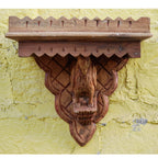 Wren Carved Vintage Wall Shelf — view 3