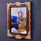 Geneva Square Gold Wall Mirror — view 5