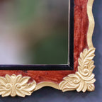 Geneva Square Gold Wall Mirror — view 8