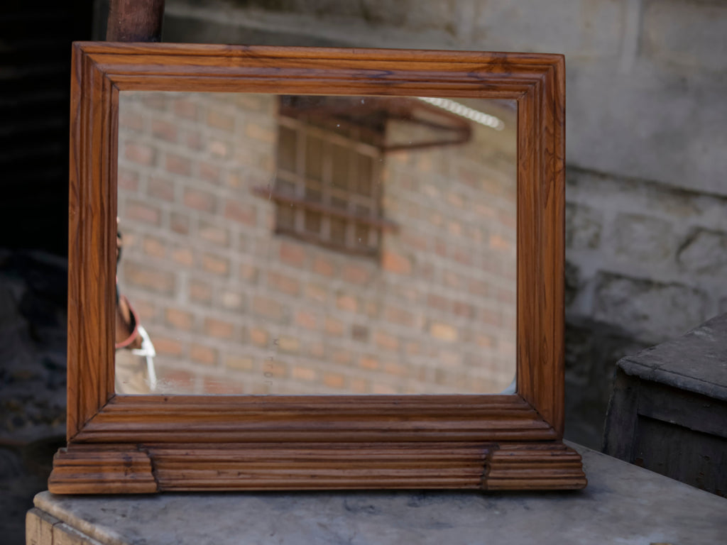 Lorne Slatted Square Wall Mirror — view 3