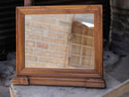 Lorne Slatted Square Wall Mirror — view 1