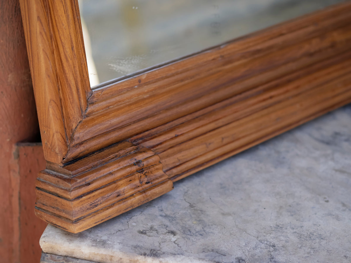 Lorne Slatted Square Wall Mirror — view 5