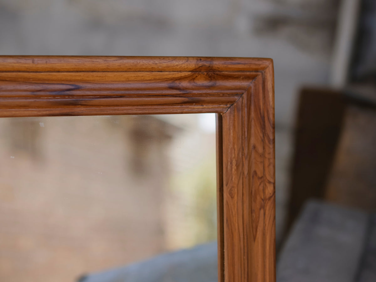 Lorne Slatted Square Wall Mirror — view 6