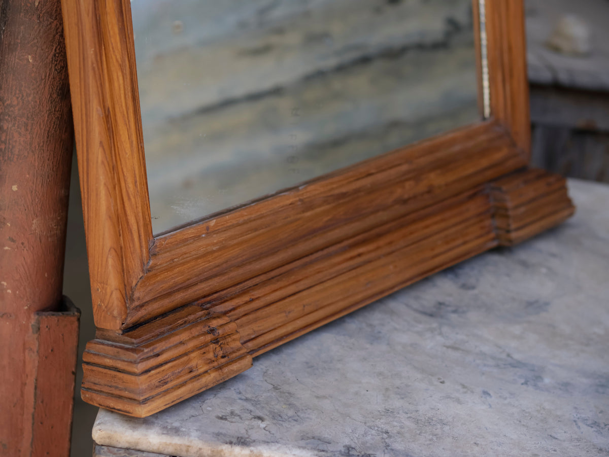 Lorne Slatted Square Wall Mirror — view 7