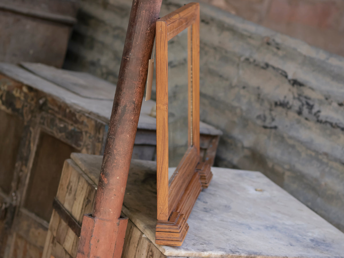 Lorne Slatted Square Wall Mirror — view 9