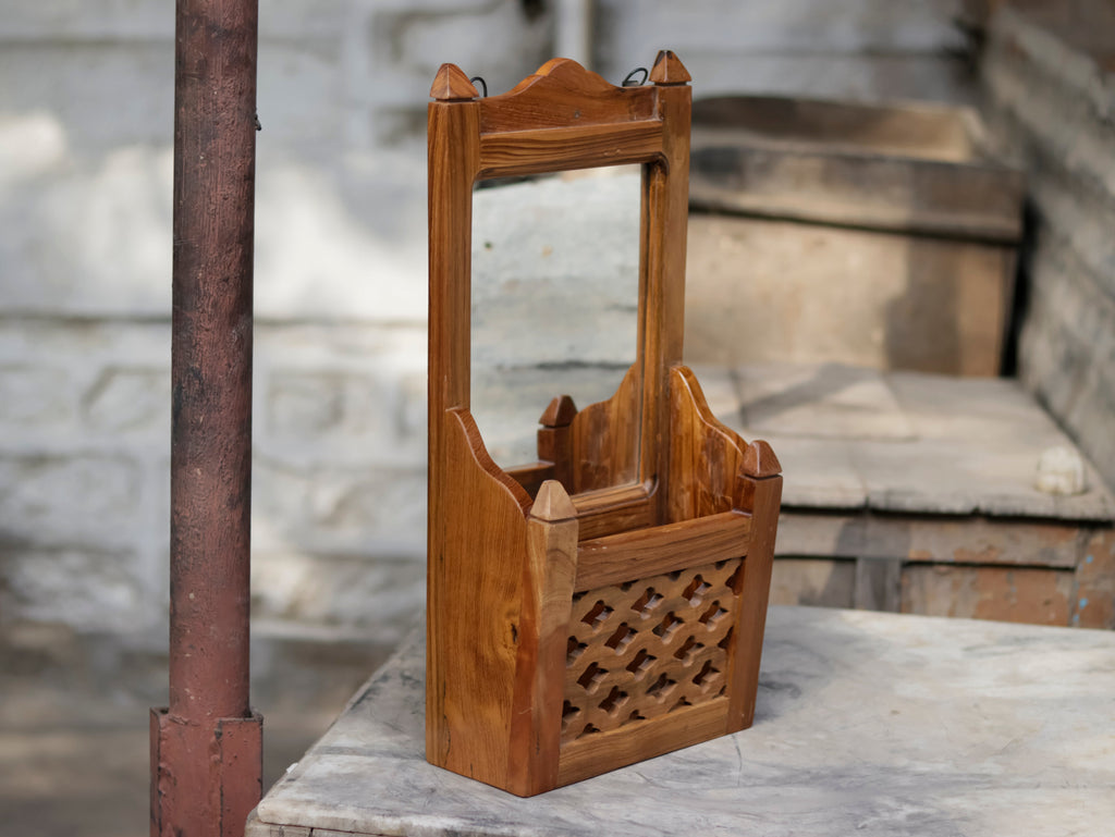 Isadora Solid Wood Wall Mirror — view 1