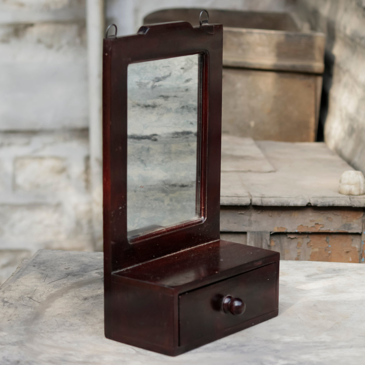 Davina Solid Wood Wall Mirror — view 1