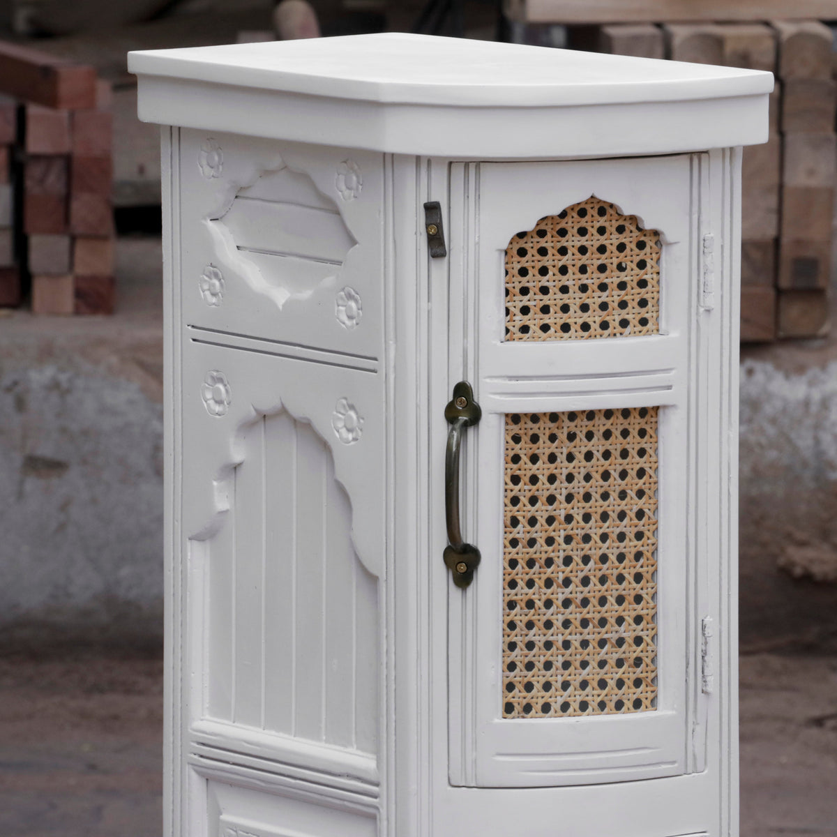 Giselle White Storage Cabinet — view 5