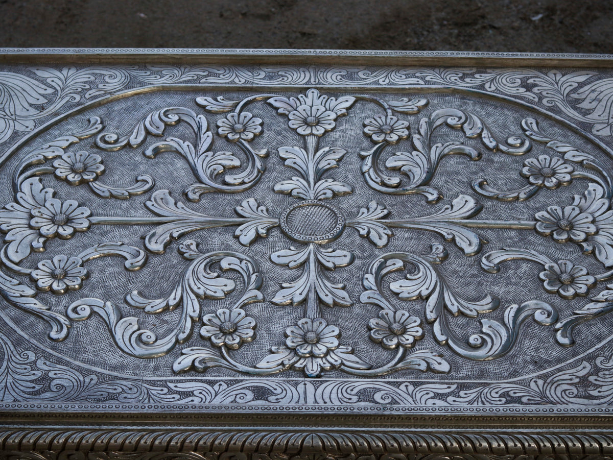 Hazel Carved White Coffee Table — view 15