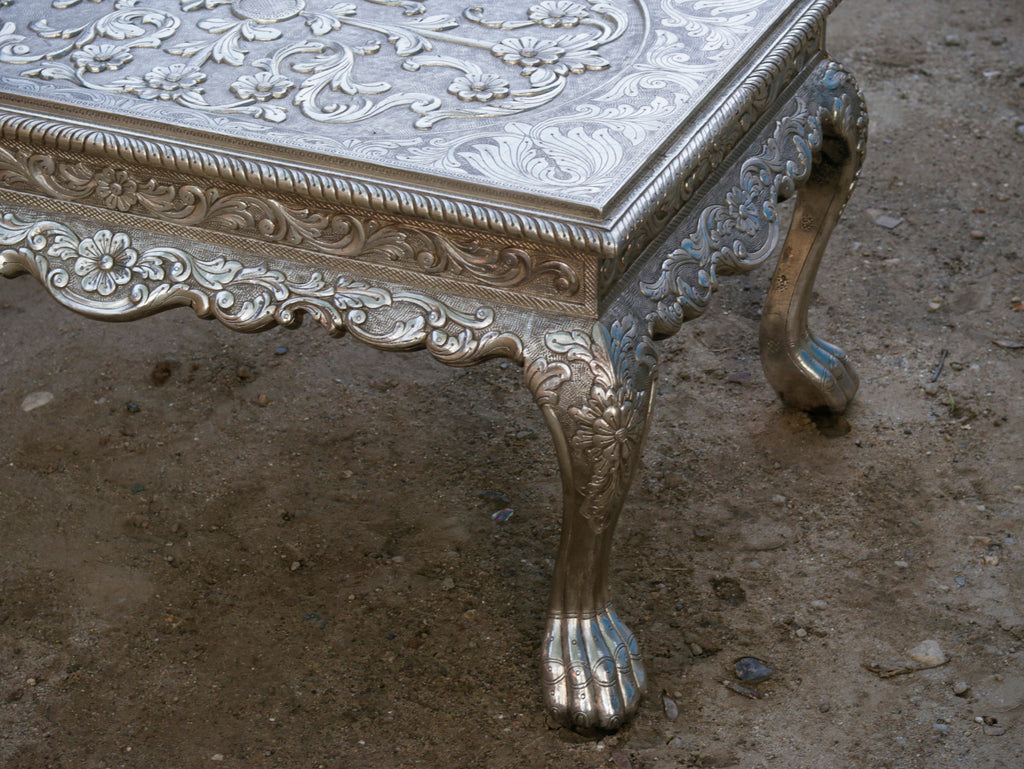 Hazel Carved White Coffee Table — view 12