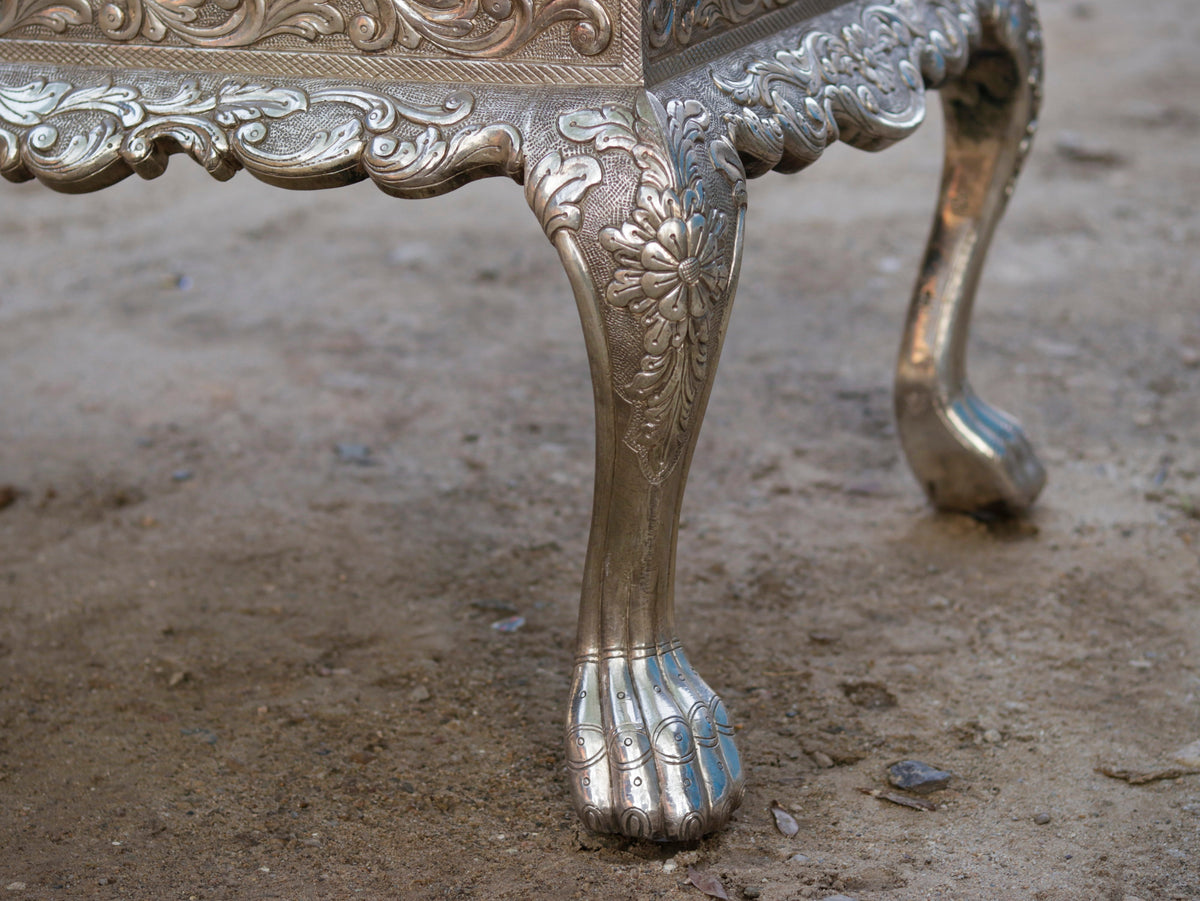 Hazel Carved White Coffee Table — view 10