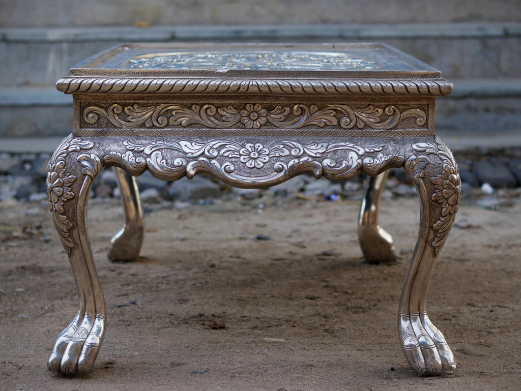 Hazel Carved White Coffee Table — view 8