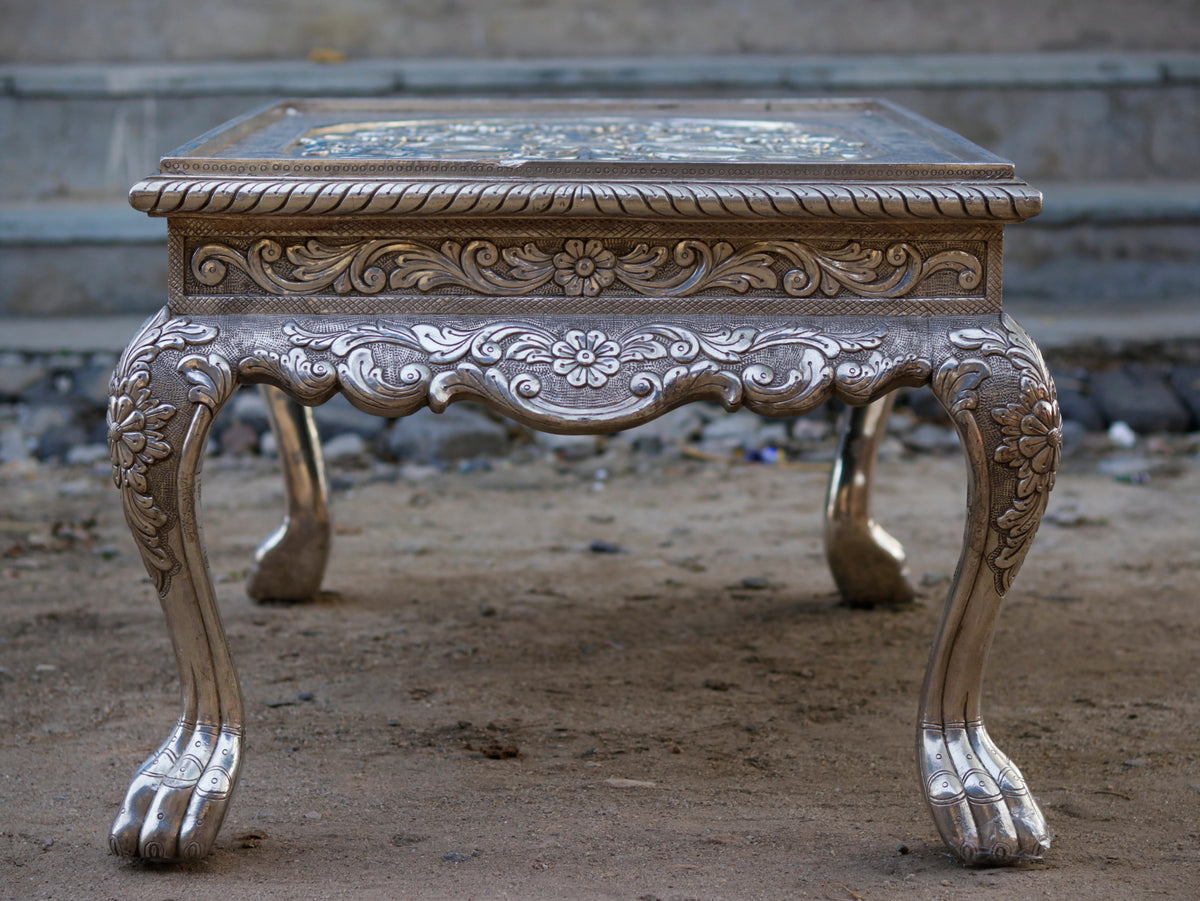 Hazel Carved White Coffee Table — view 8