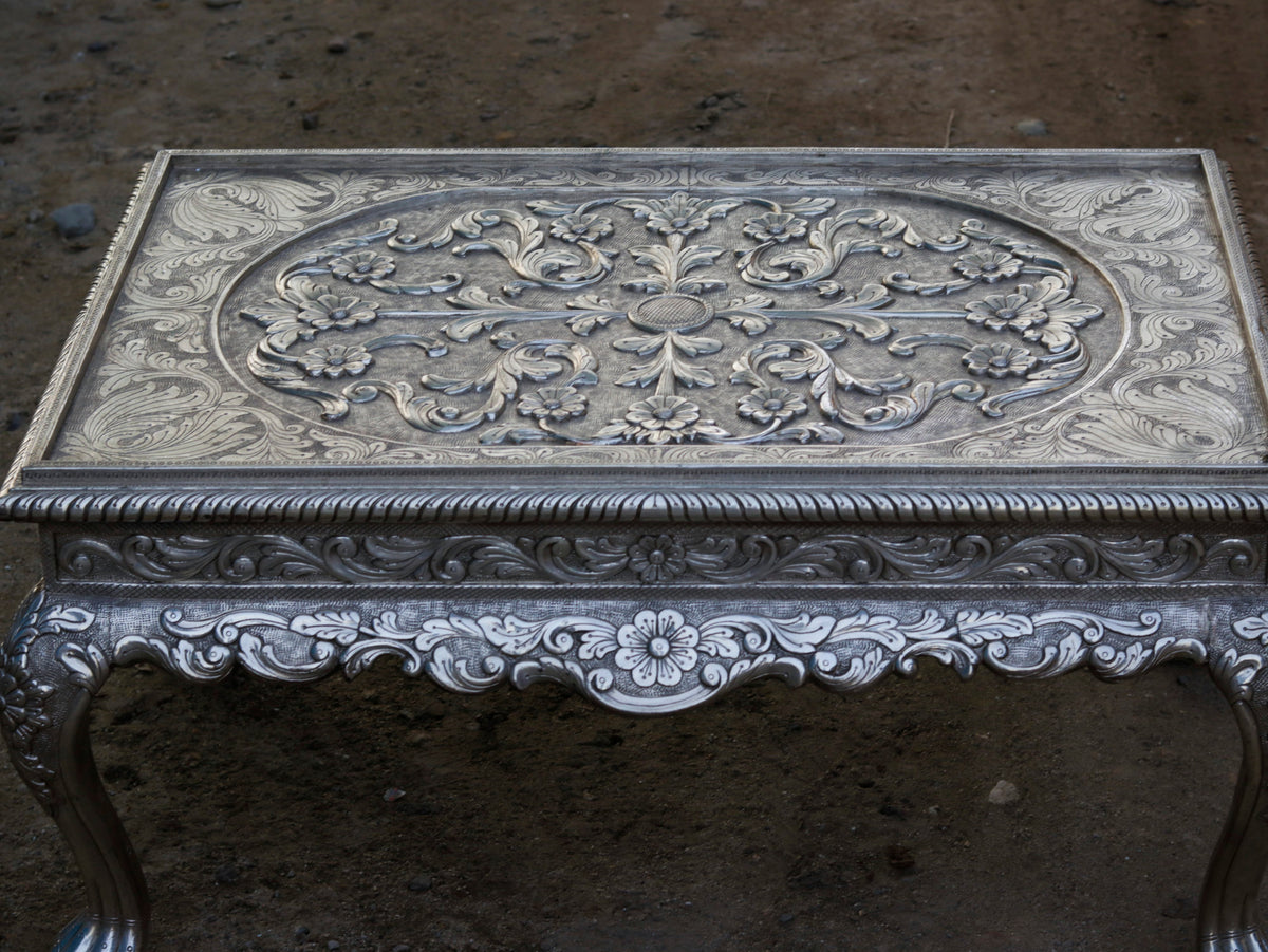 Hazel Carved White Coffee Table — view 6