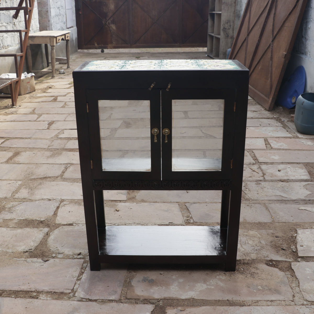 Aurelia Floral Tiled Accent Table — view 6