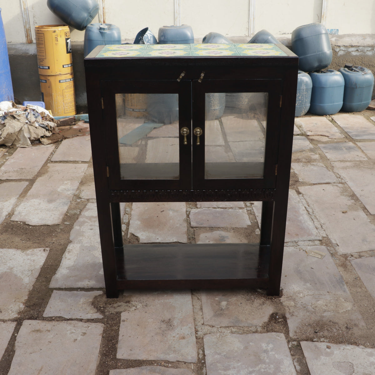 Aurelia Floral Tiled Accent Table — view 7
