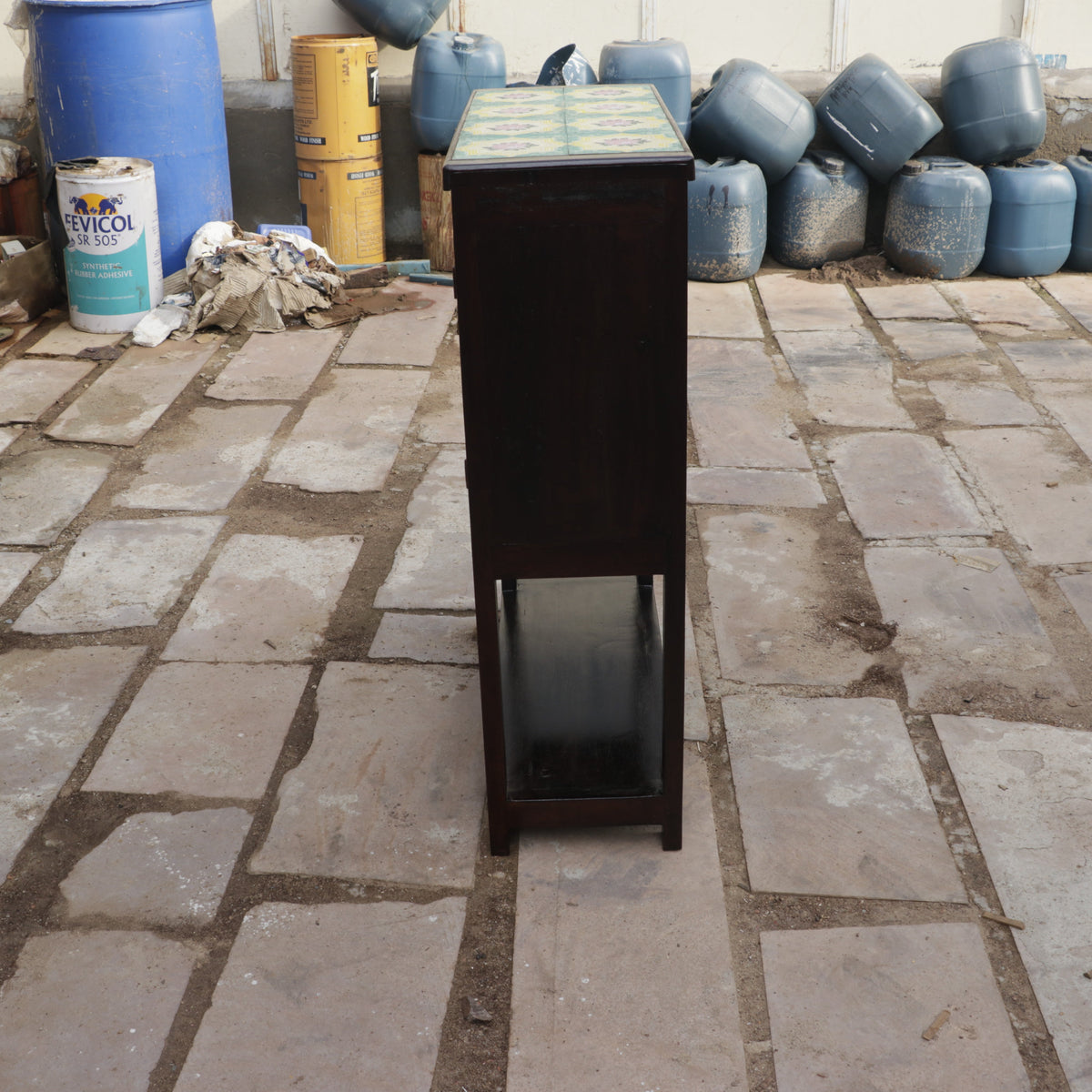 Aurelia Floral Tiled Accent Table — view 8