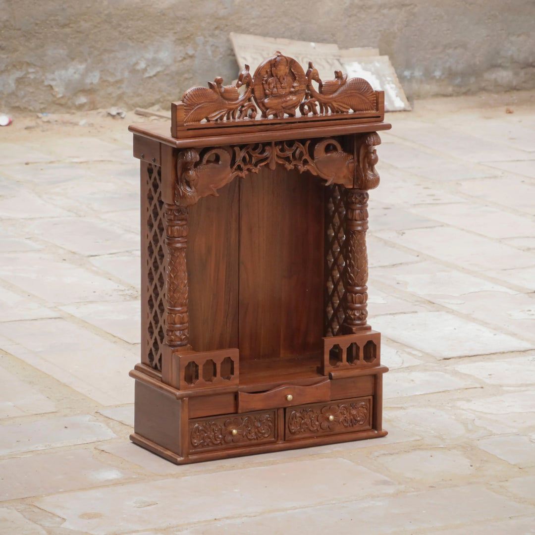 Teak Traditional Carved Temple