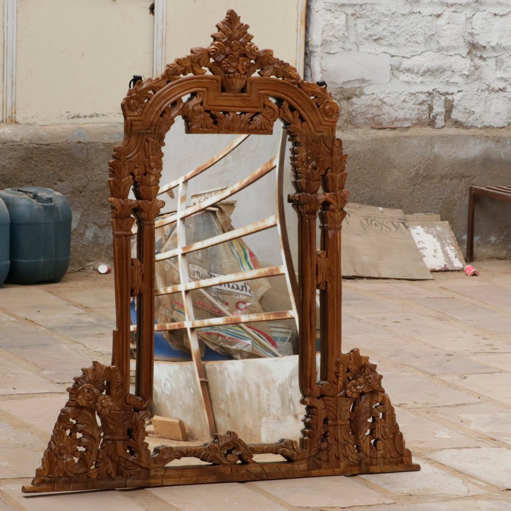 Lumi Carved Wall Mirror — view 2