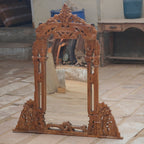 Lumi Carved Wall Mirror — view 1