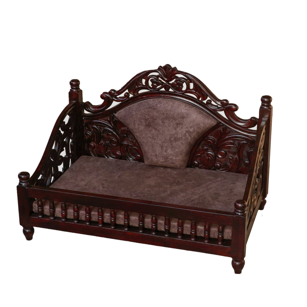 Talia Carved Hanging Swing — view 1