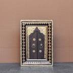 Calista Brass Detail Arched Wall Panel — view 2