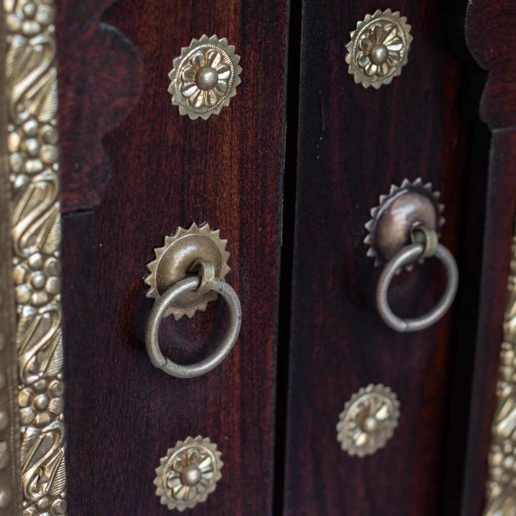Calista Brass Detail Arched Wall Panel — view 4