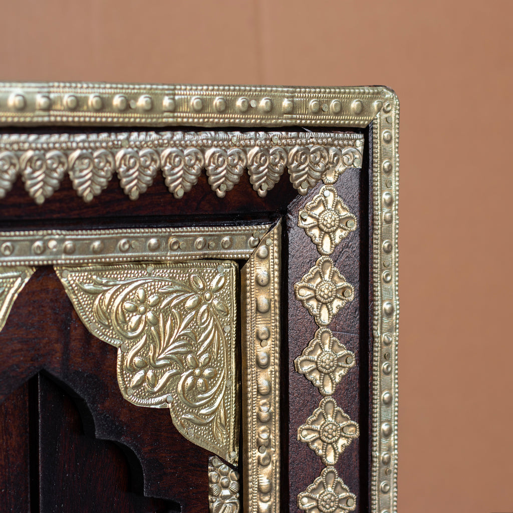 Calista Brass Detail Arched Wall Panel — view 5