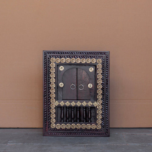 Aveline Brass Detail Panelled Wall Panel — view 1