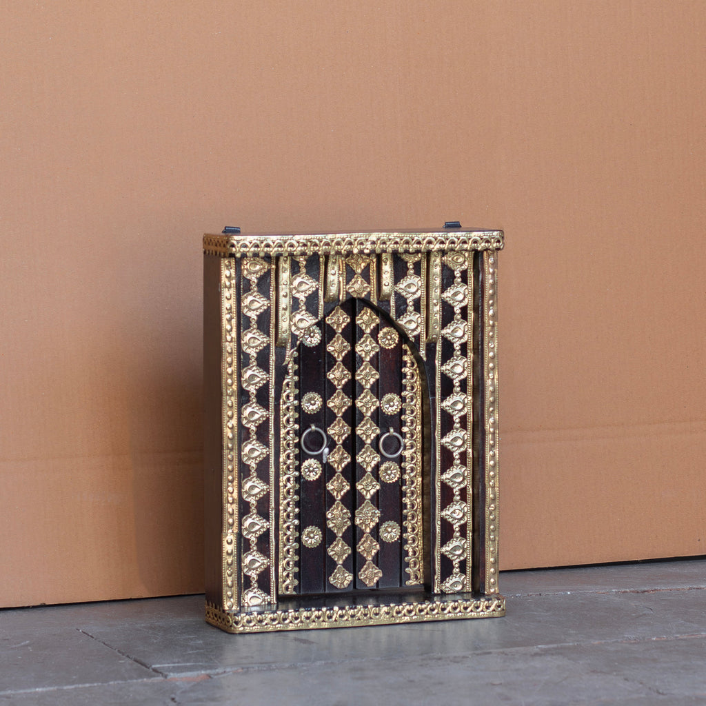 Arlo Geometric Brass Detail Wall Panel — view 4