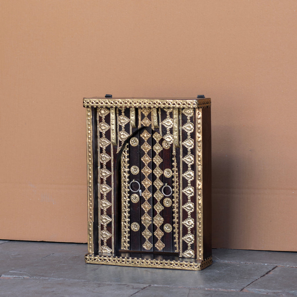 Arlo Geometric Brass Detail Wall Panel — view 1