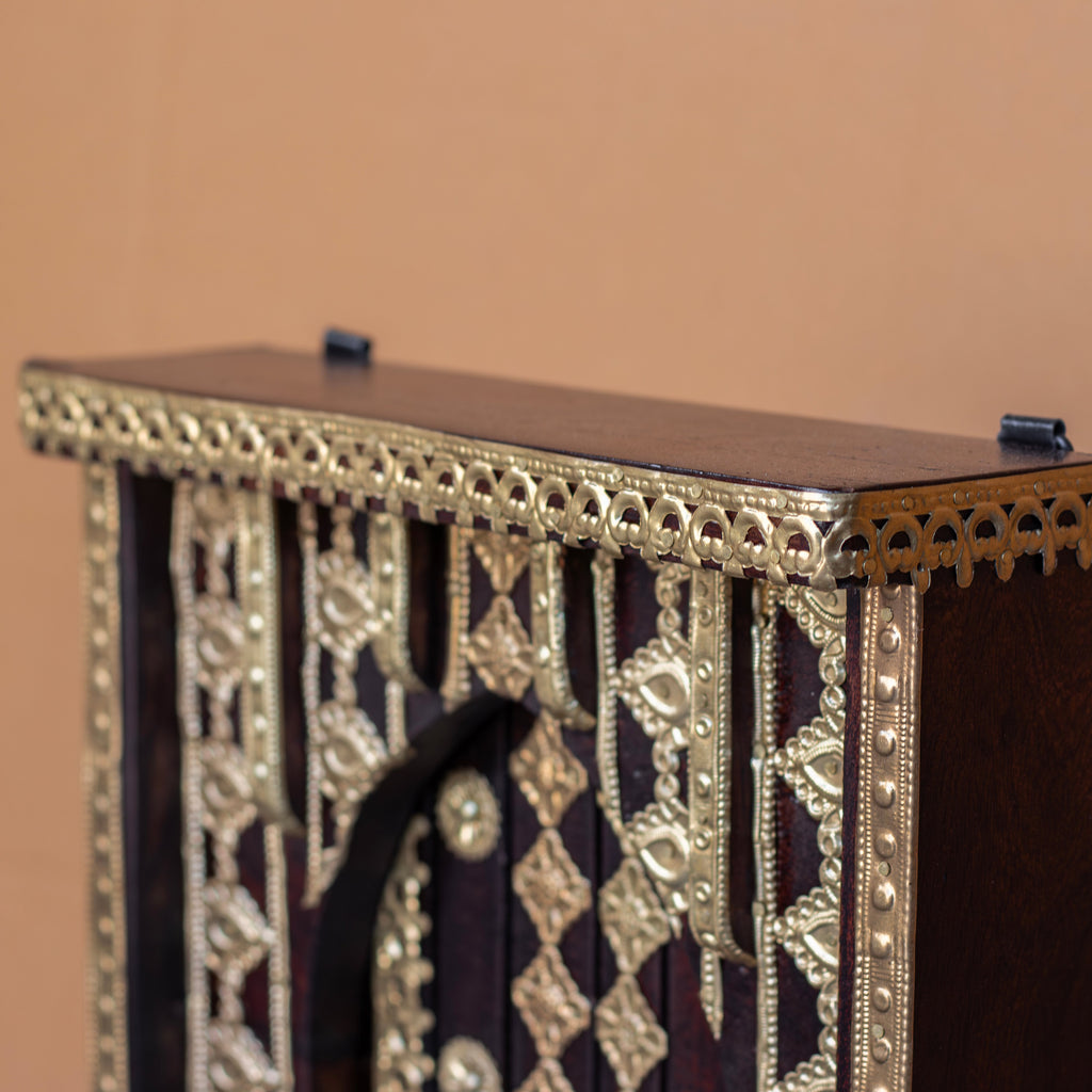 Arlo Geometric Brass Detail Wall Panel — view 3