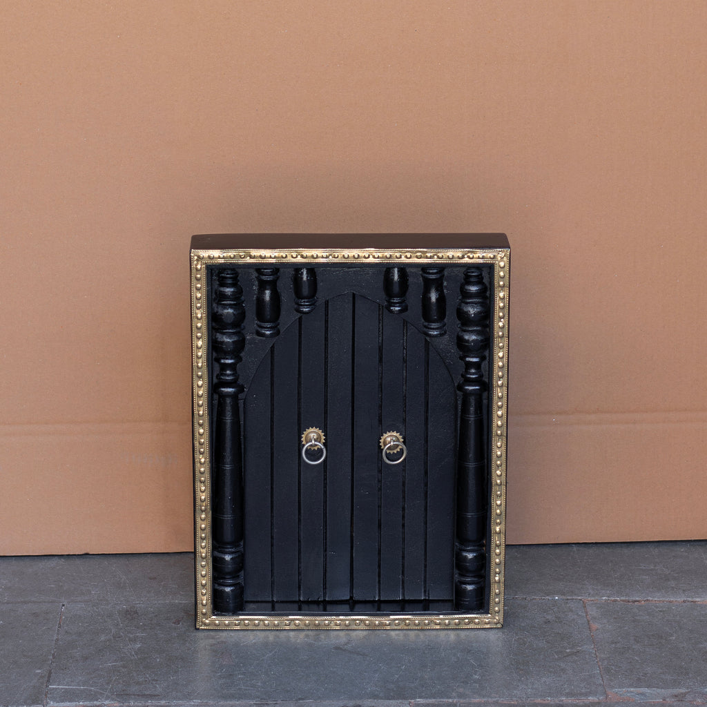 Arden Brass Detail Arched Wall Panel — view 2