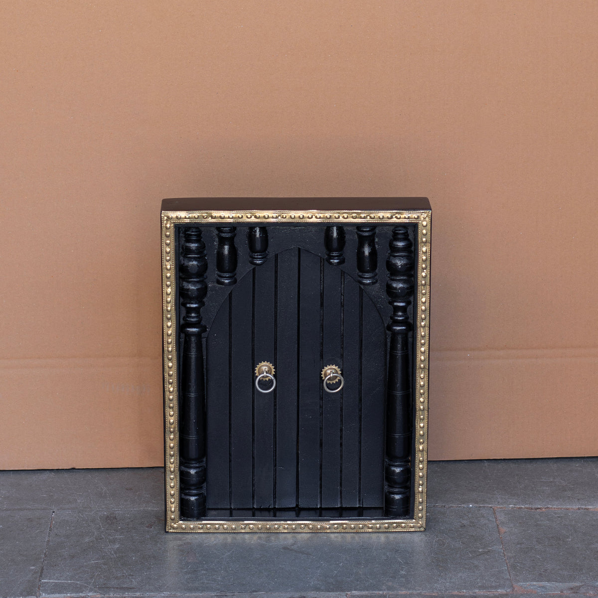 Arden Brass Detail Arched Wall Panel — view 2