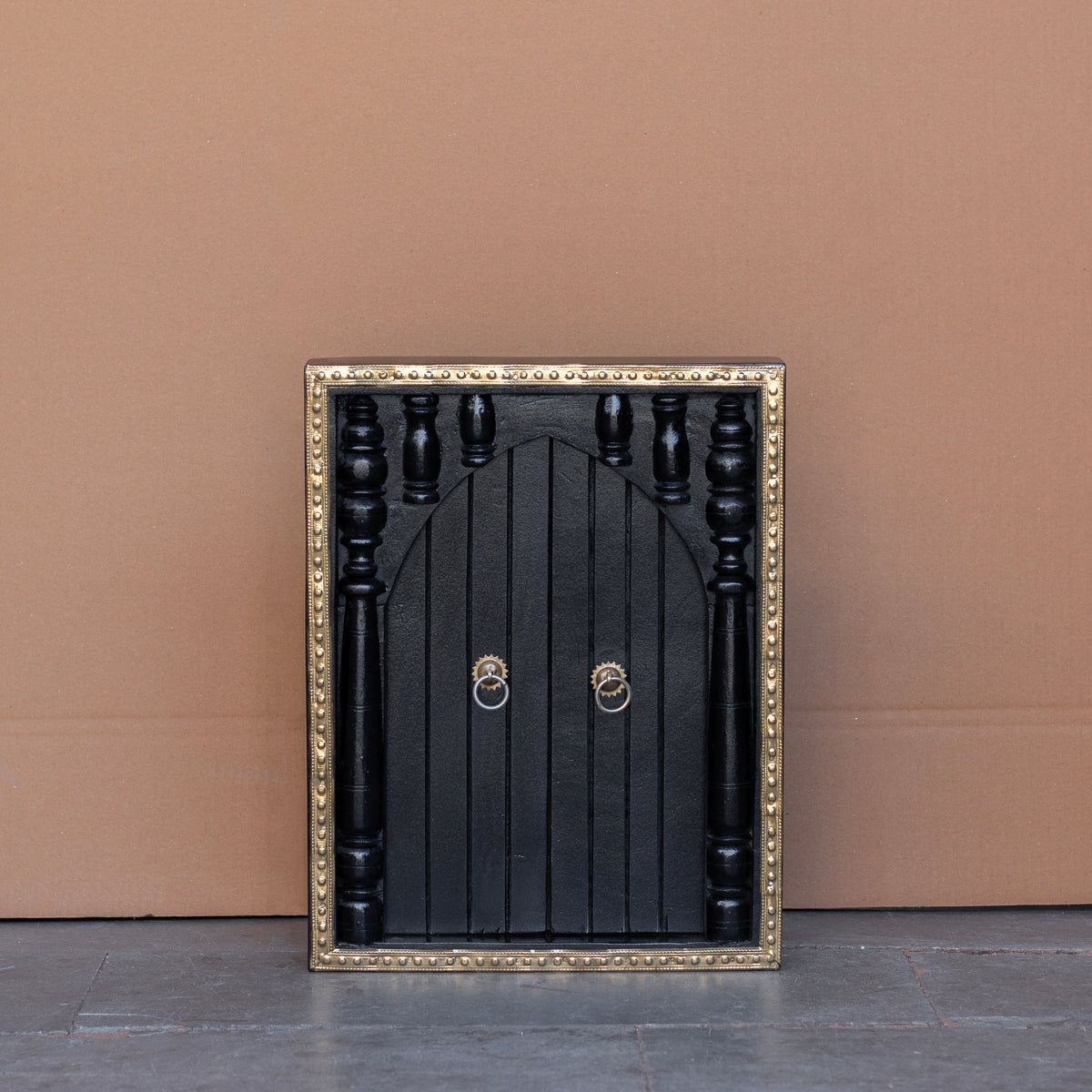 Arden Brass Detail Arched Wall Panel — view 3