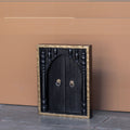 Arden Brass Detail Arched Wall Panel — view 1