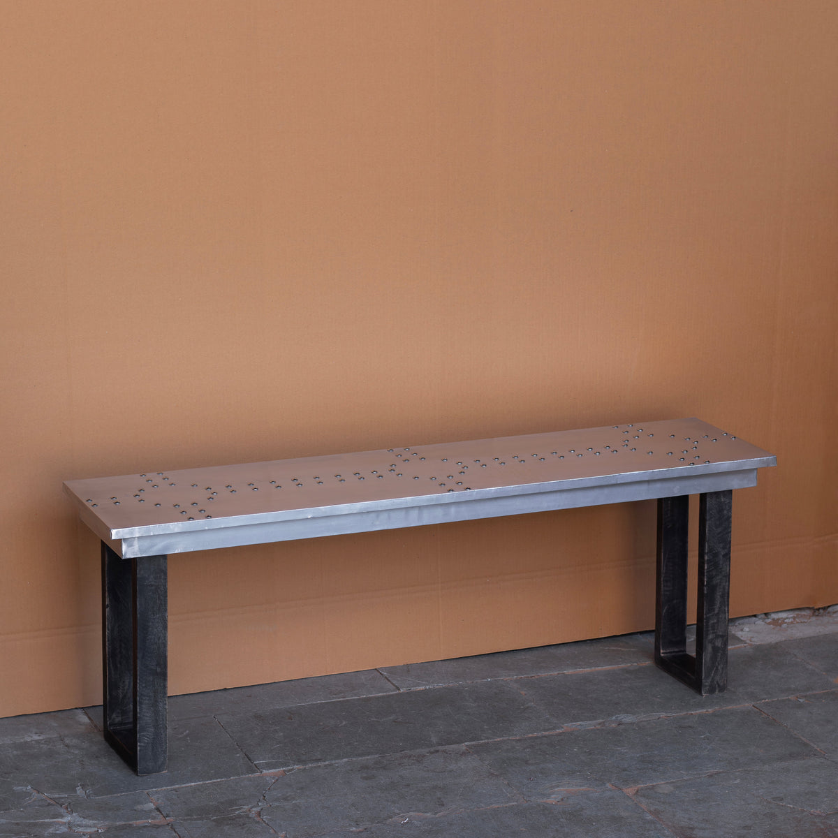 Aveline Industrial Console Table — view 1