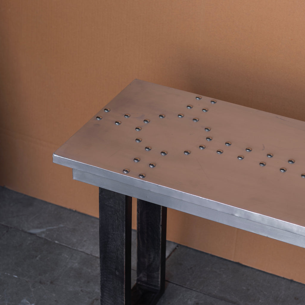 Aveline Industrial Console Table — view 3