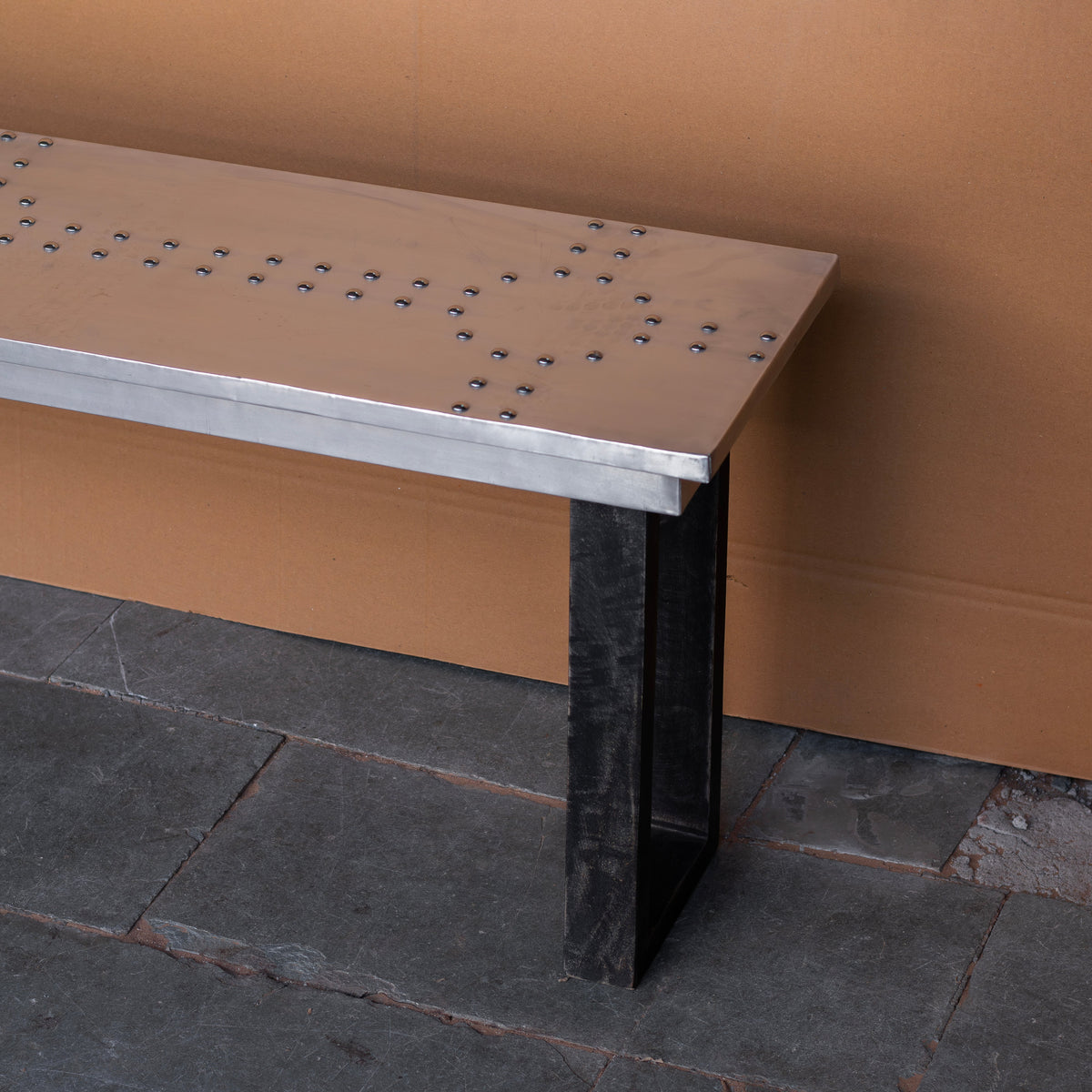 Aveline Industrial Console Table — view 4