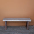 Arden Geometric Inlay Dining Table — view 1