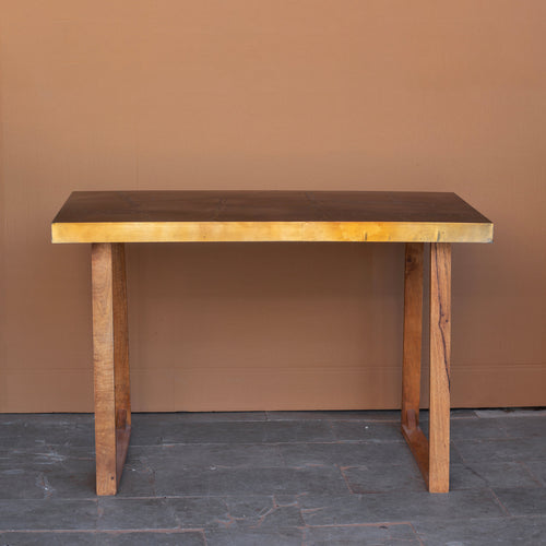 Aurelia Brass Finish Console Table — view 2