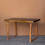 Aurelia Brass Finish Console Table — view 1