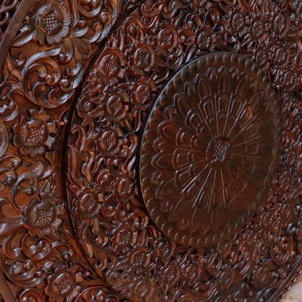 Hazel Floral Carved Wall Panel — view 3