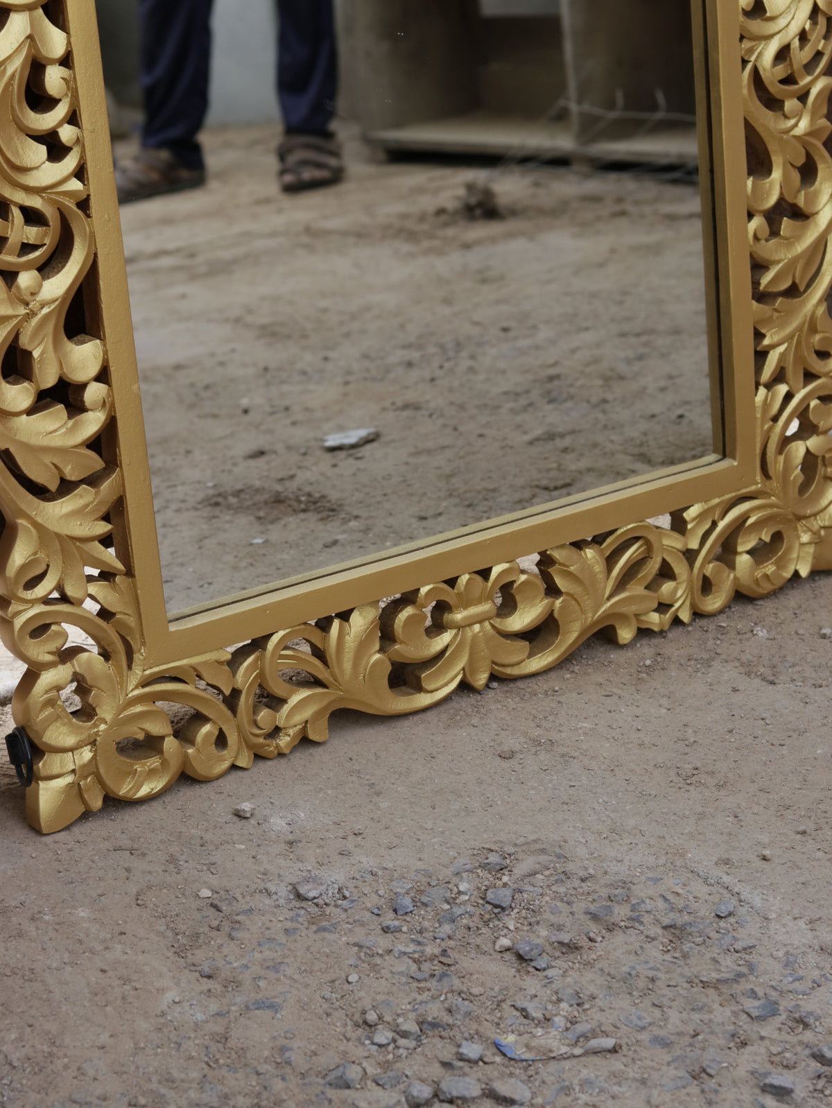 Jora Carved Wall Mirror — view 4