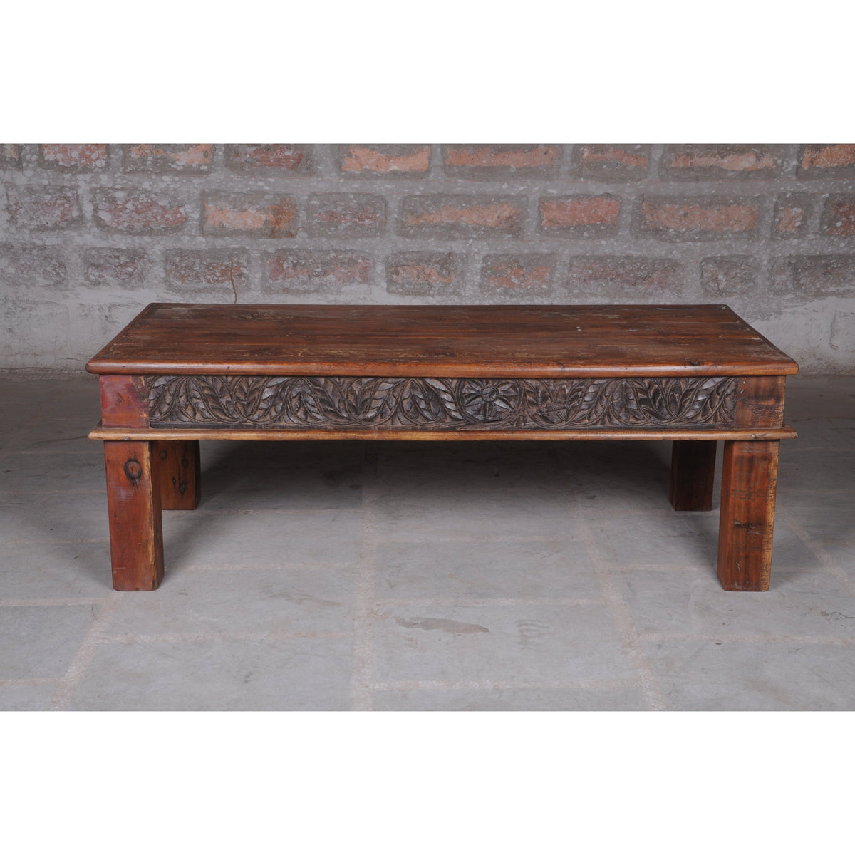 Gaia Carved Coffee Table — view 1