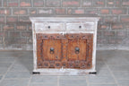 Aveline Distressed White Drawer Chest — view 1