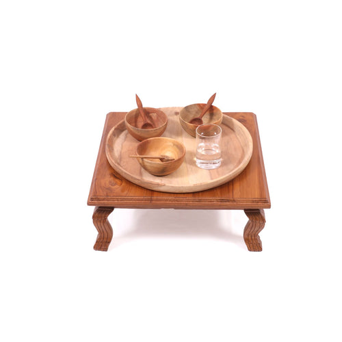 Aurora Solid Wood Bajot Table — view 1