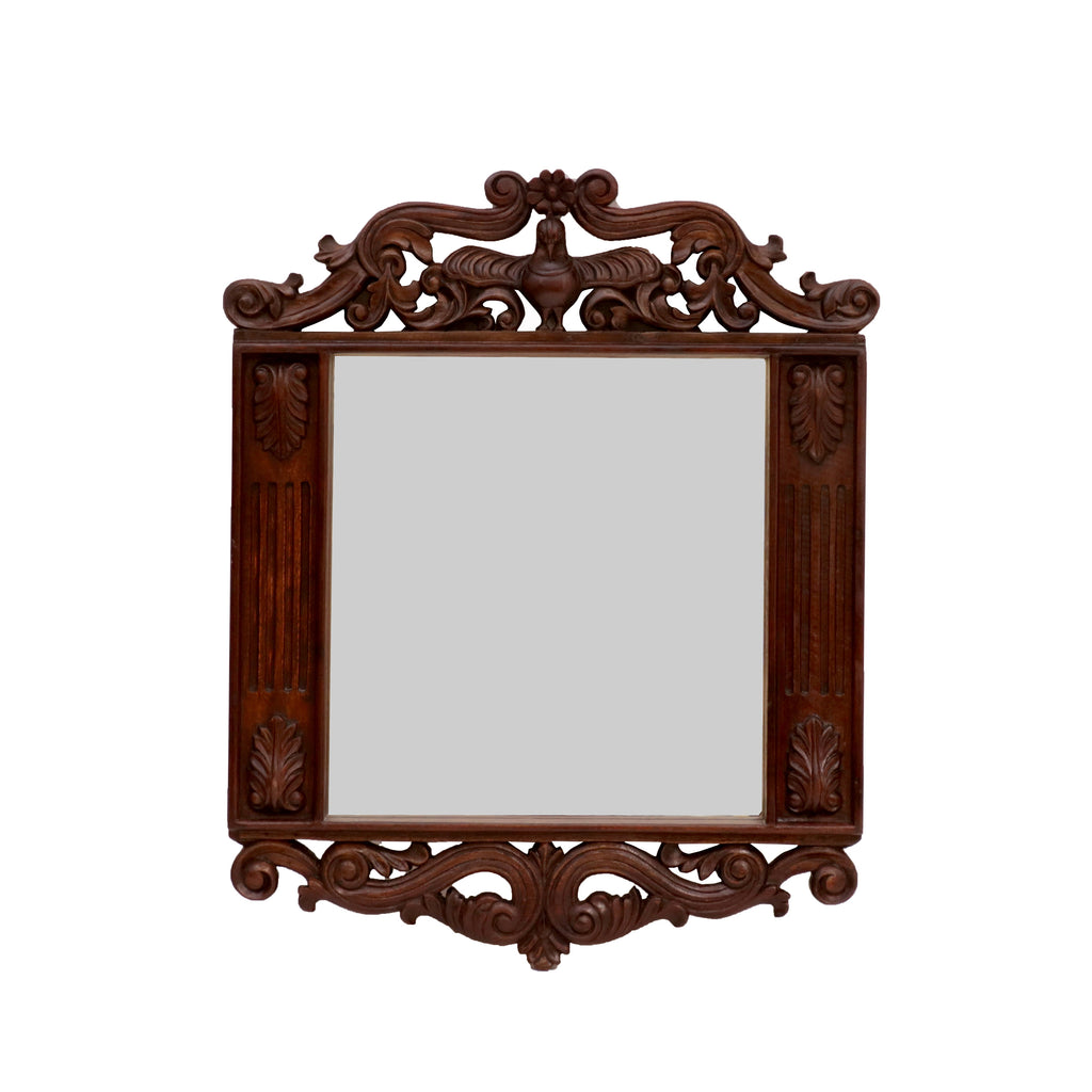 Laila Floral Peacock Wall Mirror — view 2