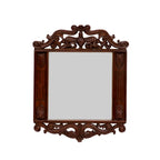 Laila Floral Peacock Wall Mirror — view 2