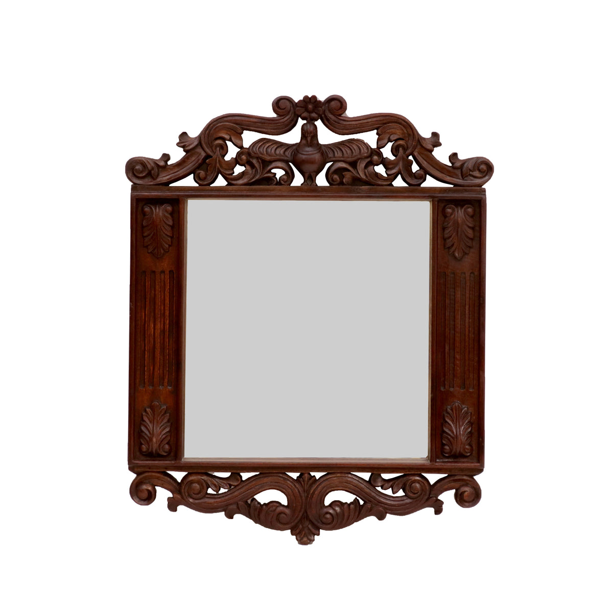 Laila Floral Peacock Wall Mirror — view 2